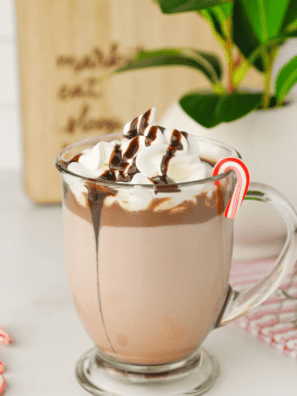 Crockpot Peppermint Hot Chocolate