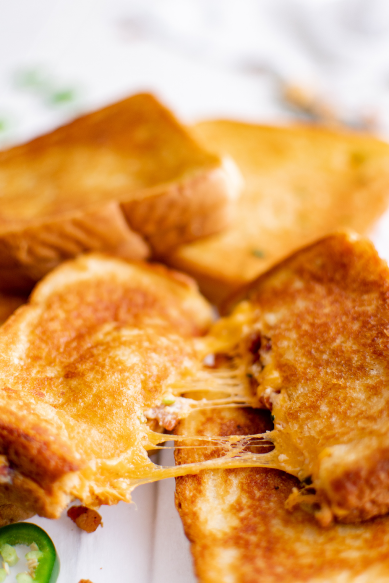 Ninja Crispi cheese toastie with golden crispy bread and melted cheddar cheese