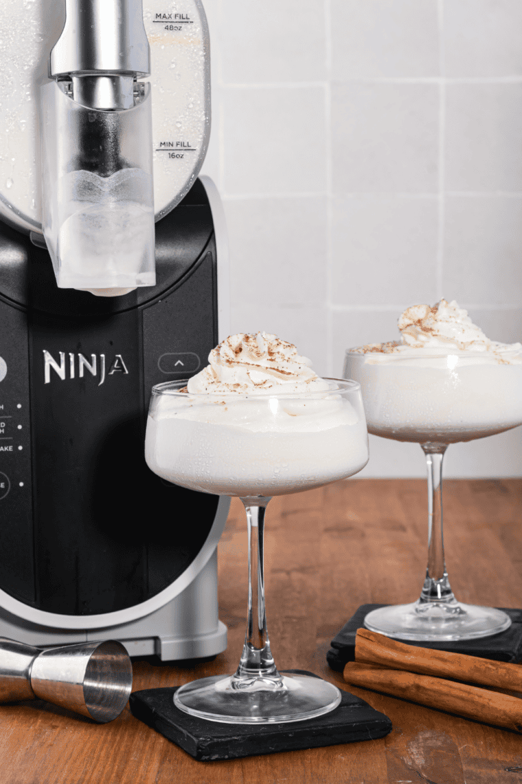 Ninja Slushi Frozen Brandy Alexander creamy dessert cocktail with brandy and crème de cacao blended smooth