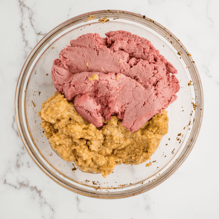 Add the Aromatics and Seasonings
Soaked breadcrumb panade in a bowl with diced onion, minced garlic, egg, Worcestershire, Dijon, and seasonings ready to whisk together.