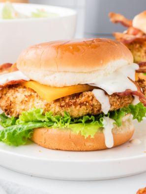 Creamy copycat Popeyes buttermilk ranch dressing in dipping bowl