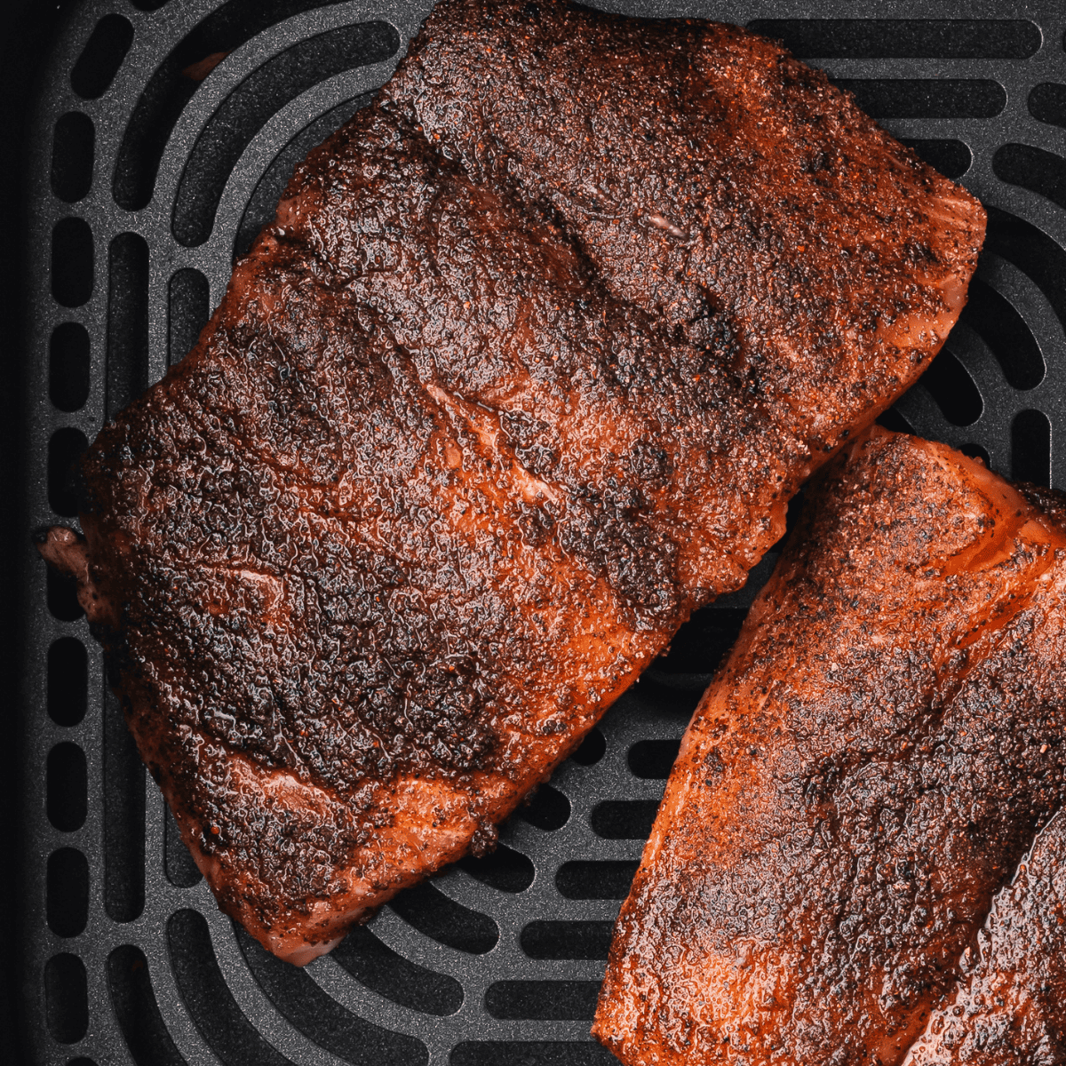 Air Fryer Jack Daniel's Glazed Salmon