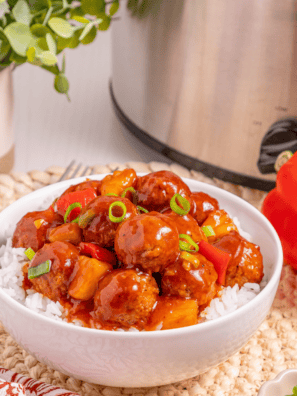 Copycat Lawry's Hawaiian with tropical fruit juices marinade in a glass jar with pineapple and orange