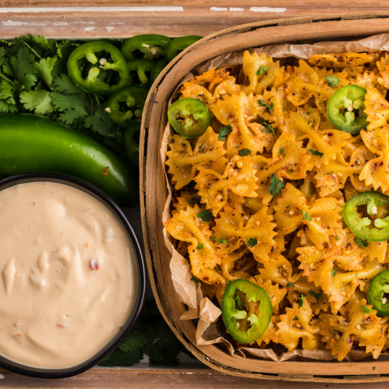 Homemade McDonald's copycat habanero ranch sauce served in a small dipping bowl.