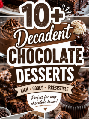 10+ Decadent Chocolate Desserts