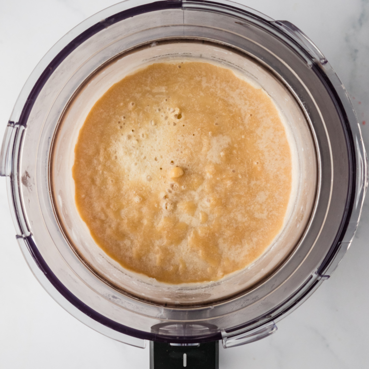 Frozen root beer float pint locked into the Ninja Creami machine set to the Italian Ice setting