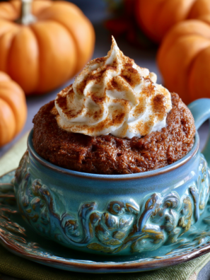 Air Fryer Pumpkin Mug Cake